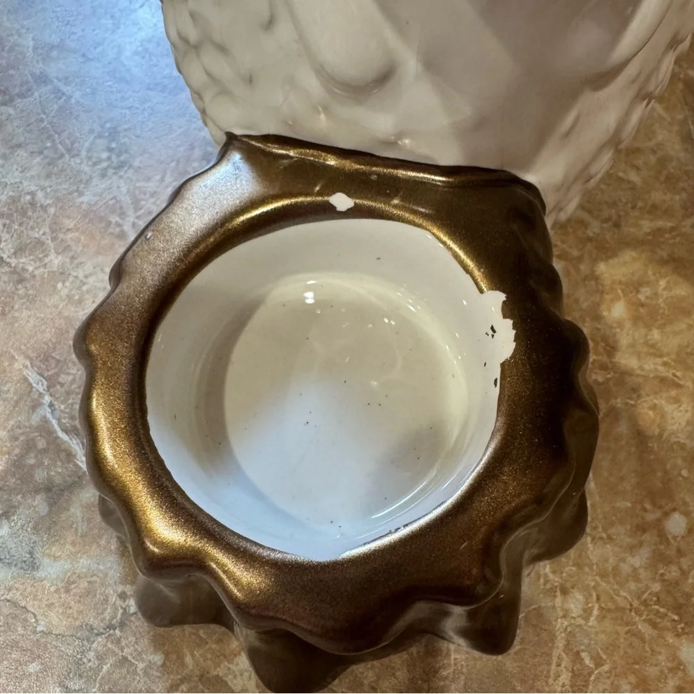 Better Homes & Garden Hedge Hog Tealight Candle Holder Stump White